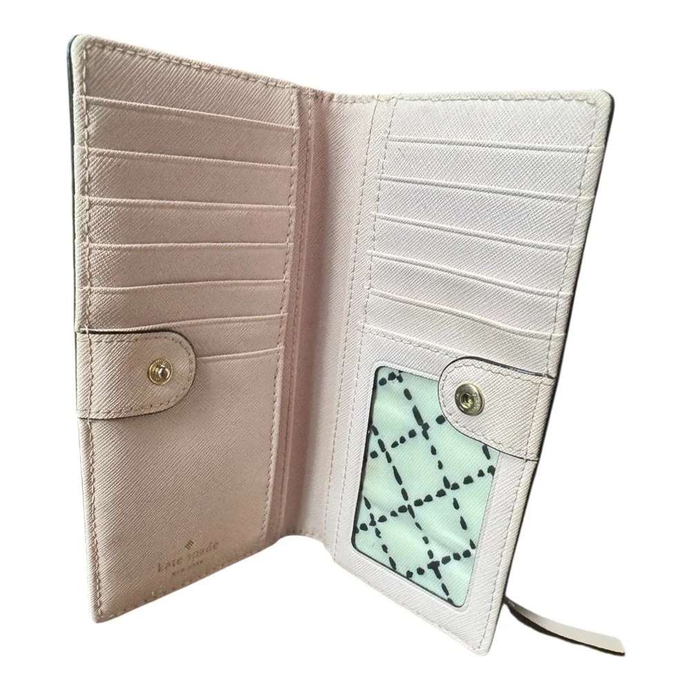 Kate Spade New York Madison Slim Wallet in Saffiano Leather.